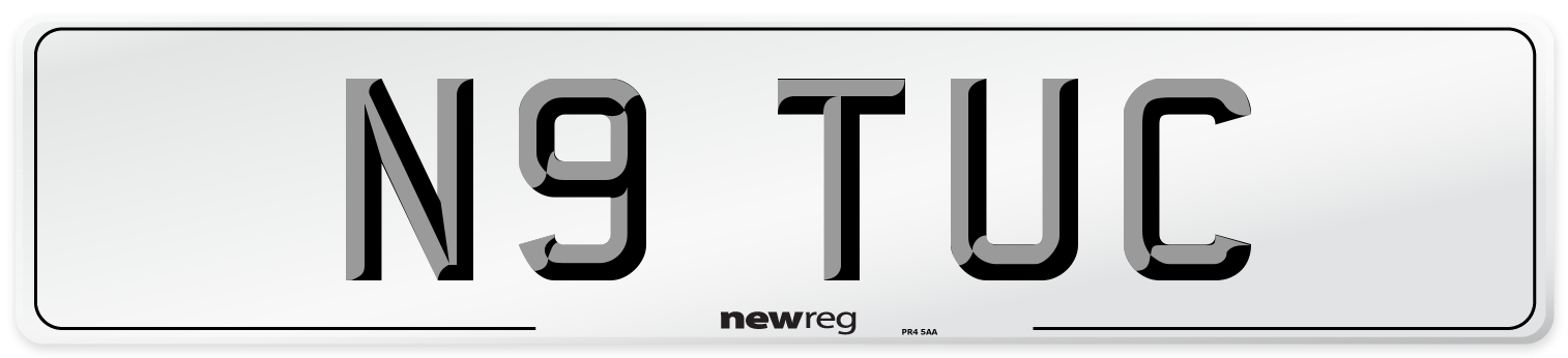 N9 TUC Number Plate from New Reg
